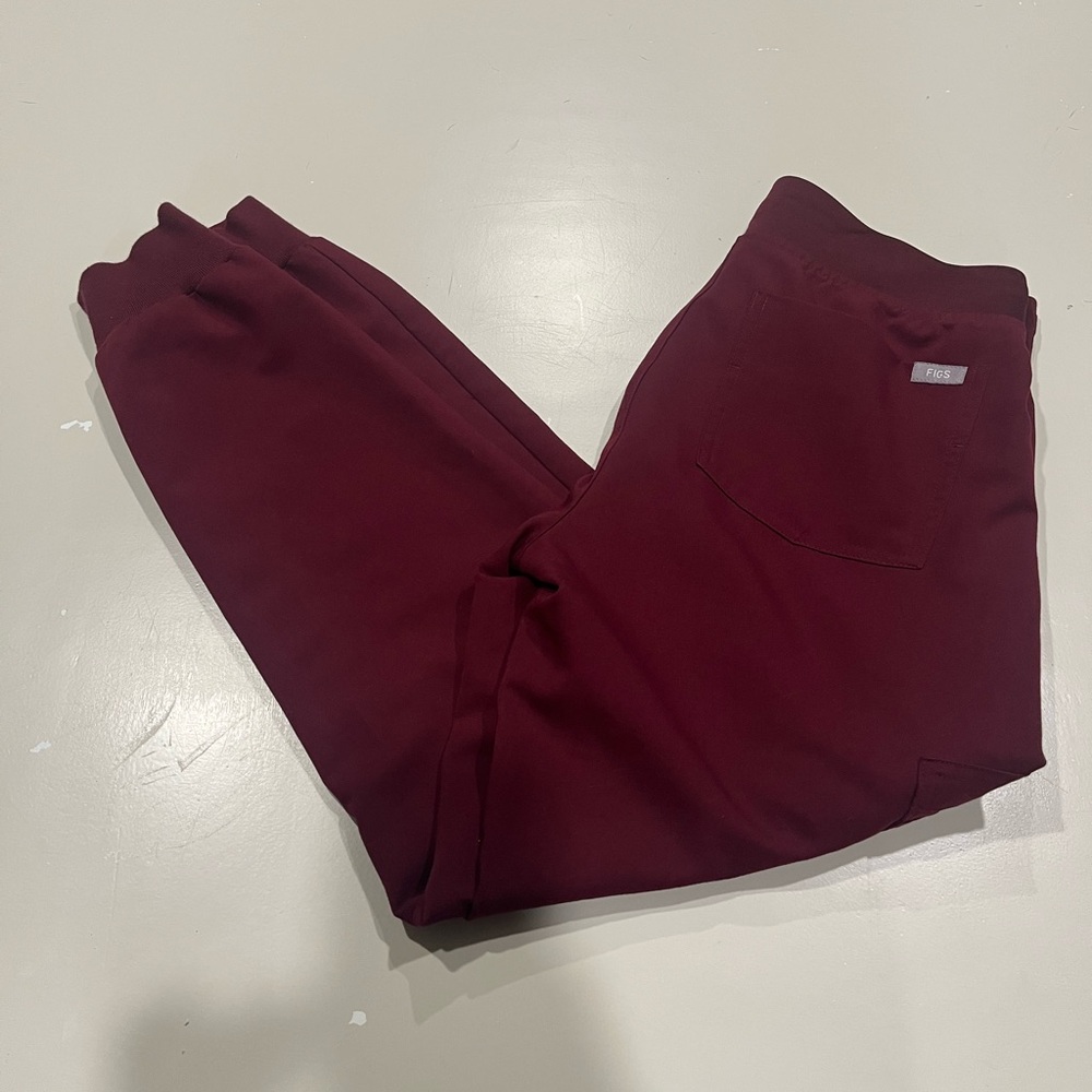 Figs Burgundy Zamora Jogger
